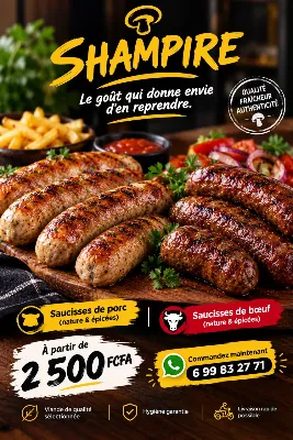 Saucisses de bœuf 