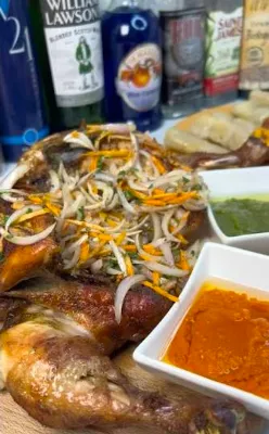 Poulet grillé entier