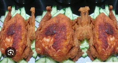 Poulet pané entier 